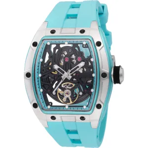 Invicta Men's Watch S1 Rally Skeleton Dial Light Blue Strap Chronograph 49031 Invicta Men's Watches