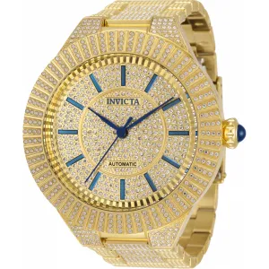 Invicta Men's Watch - Specialty Automatic Crystals Pave Gold Dial Bracelet | 34587 Invicta Men's Watches