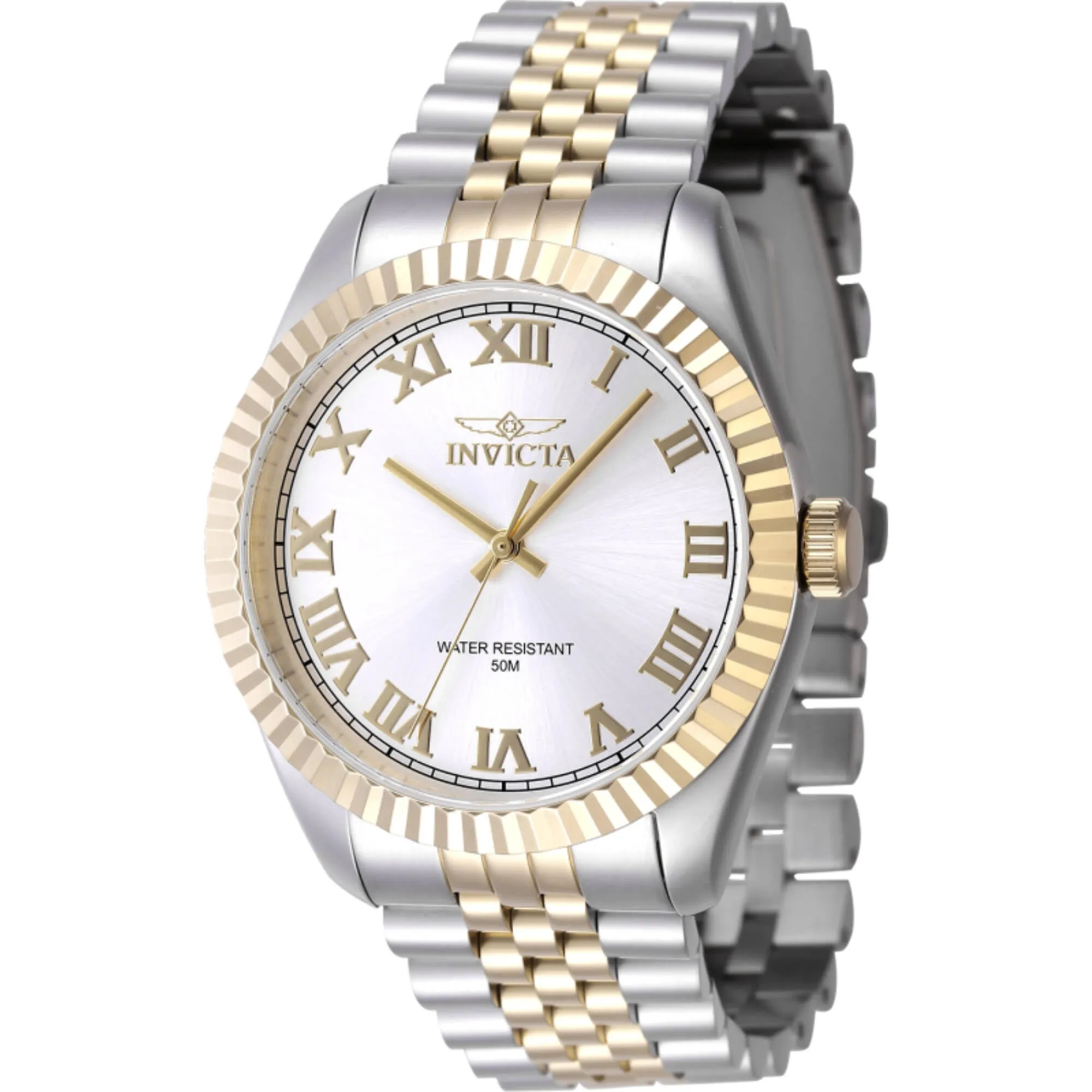 Invicta Men's Watch - Specialty Silver Dial Two Tone Steel Bracelet Quartz | 47402 Invicta Men's Watches