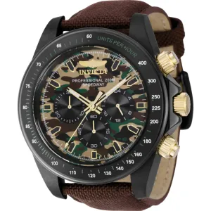 Invicta Men's Watch Speedway Chronograph Camouflage and Green Dial Strap 43678 Invicta Men's Watches