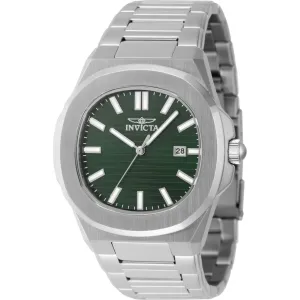 Invicta Men's Watch Speedway Green Dial Silver Stainless Steel Bracelet 48323 Invicta Men's Watches