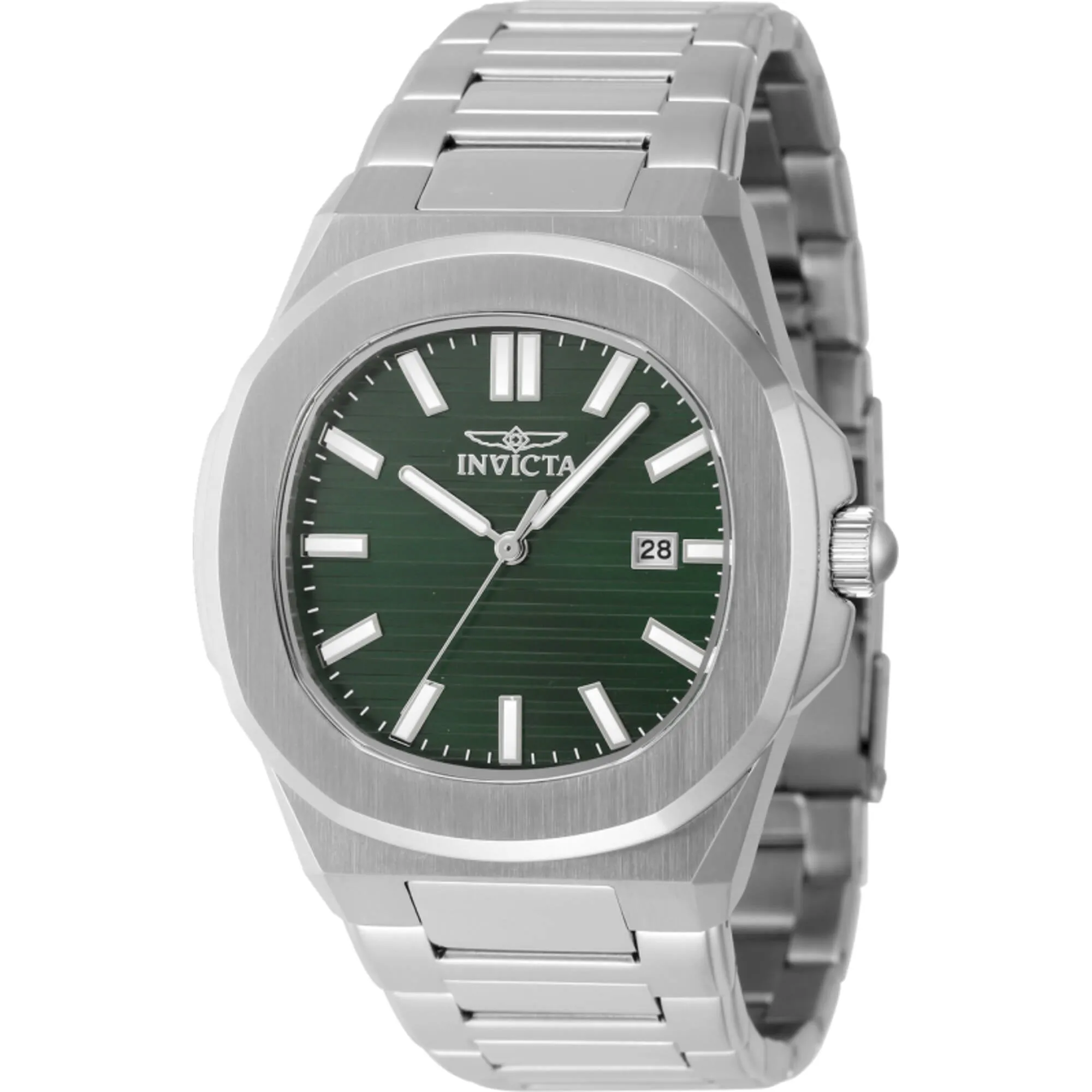 Invicta Men's Watch Speedway Green Dial Silver Stainless Steel Bracelet 48323 Invicta Men's Watches