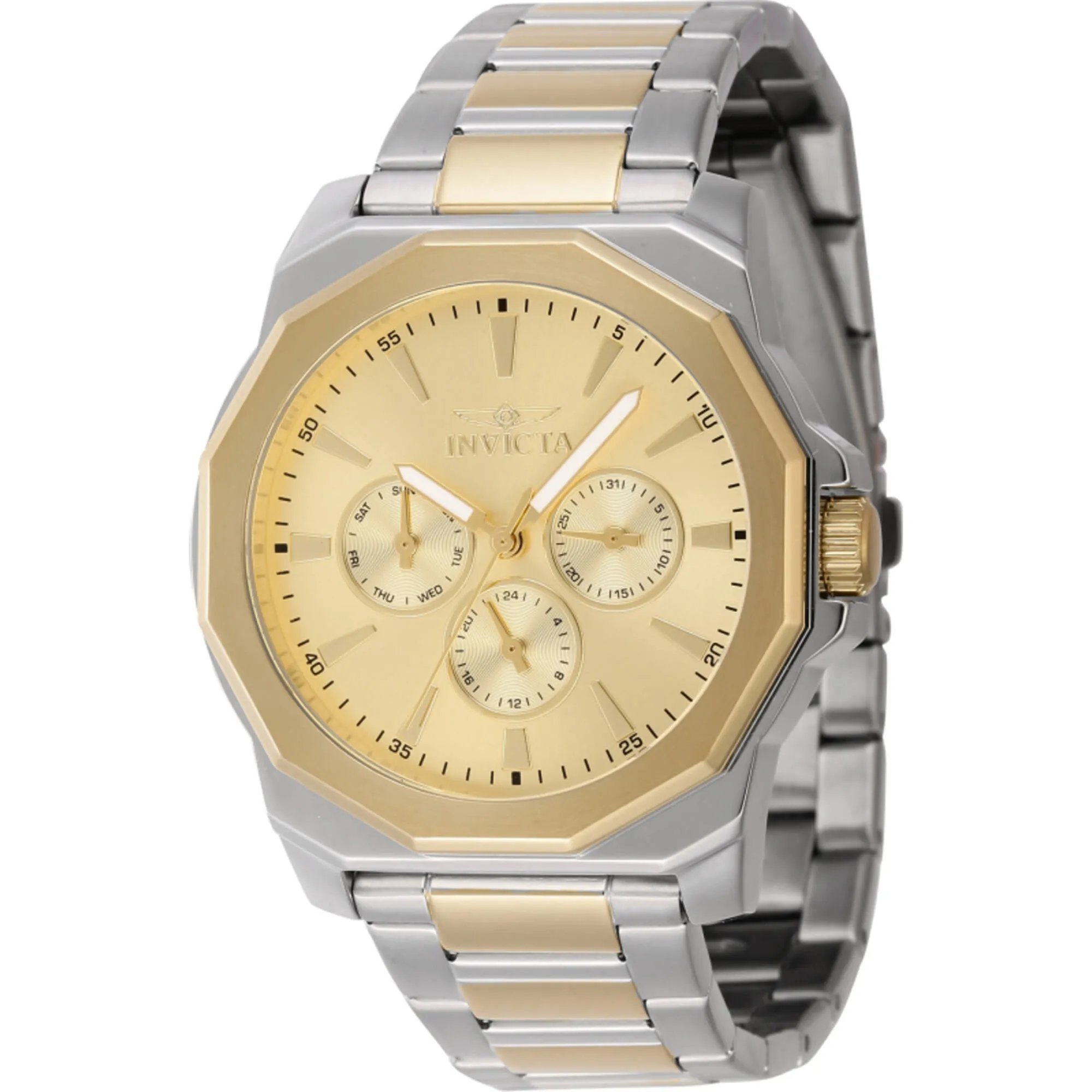 Invicta Men's Watch - Speedway Quartz Gold Tone Dial Two Tone Bracelet | 46846 Invicta Men's Watches