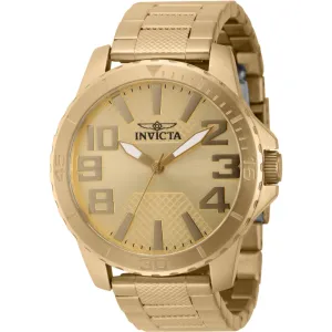 Invicta Men's Watch - Speedway Quartz Yellow Gold Stainless Steel Bracelet | 46306 Invicta Men's Watches