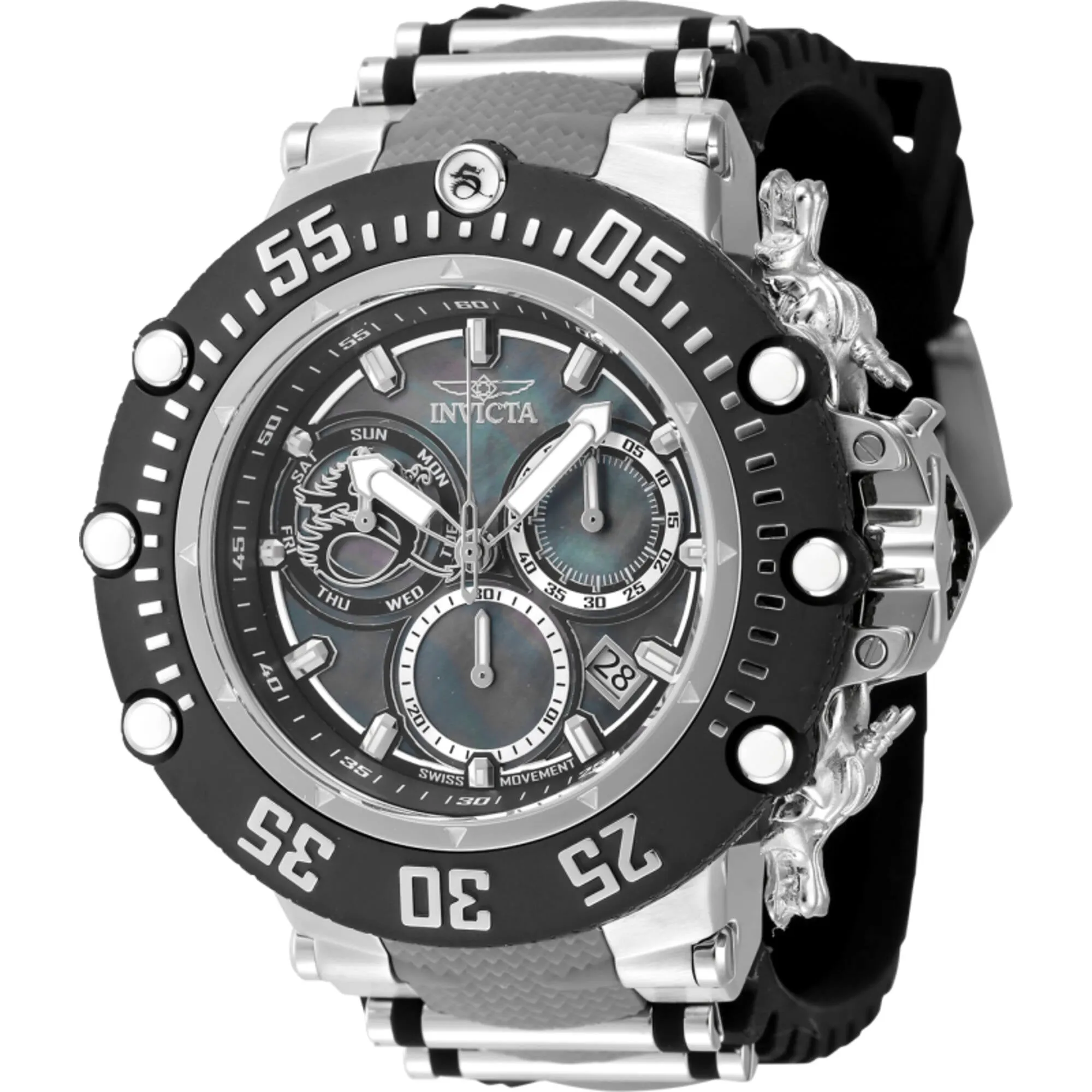 Invicta Men's Watch - Subaqua Quartz Chrono Platinum and Silver Mop Dial Strap | 47612 Invicta Men's Watches