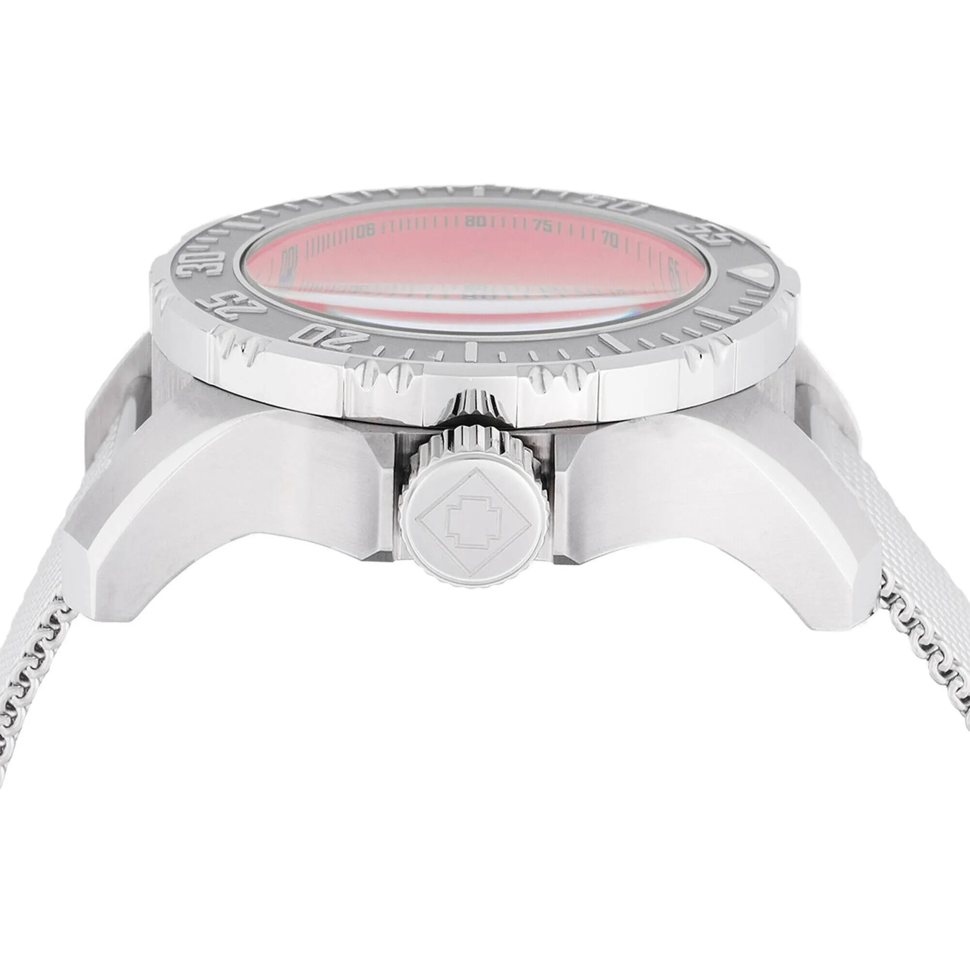 Invicta Men's Watch - Vintage Quartz Chronograph Red Dial Mesh Bracelet | 48013 Invicta Men's Watches