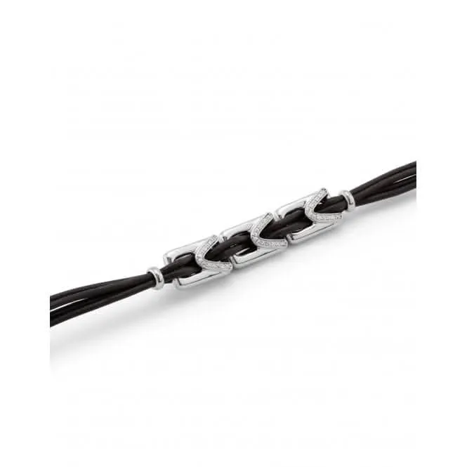 Ladies Brave Silver Medium Daring Topaz Bracelet PUL2394BLNMTL0M Unode50 Jewelry And Accessories