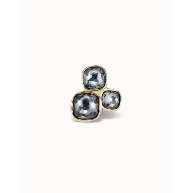 Ladies Grey Faceted Crystal Ring Unode50 Jewelry And Accessories