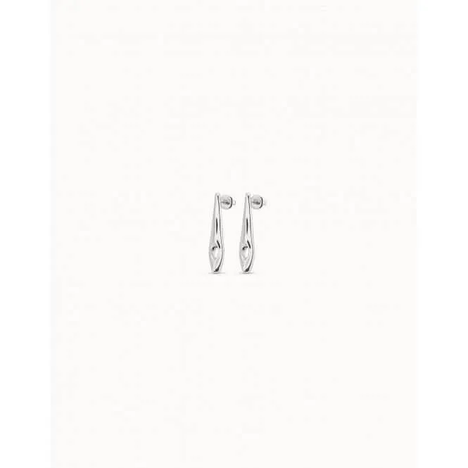 Leaf Me Alone Silver Metal Earrings Unode50 Jewelry And Accessories