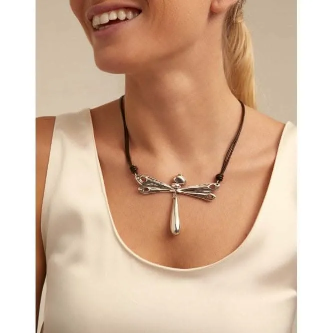 Liberty Silver Leather Necklace Unode50 Jewelry And Accessories