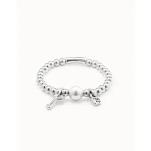 Llavestruz White Metal Pearl Shell Bracelet Unode50 Jewelry And Accessories
