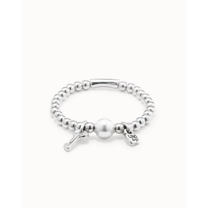 Llavestruz White Metal Pearl Shell Bracelet Unode50 Jewelry And Accessories