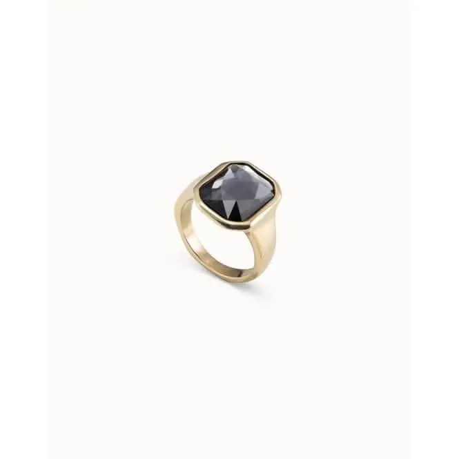 Lock Grey Faceted Crystal Ring Unode50 Jewelry And Accessories