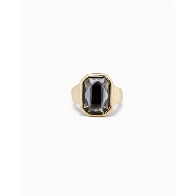 Lock Grey Faceted Crystal Ring Unode50 Jewelry And Accessories