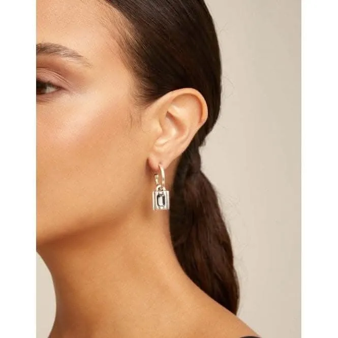 Magic Key Grey Metal Faceted Crystal Earrings Unode50 Jewelry And Accessories