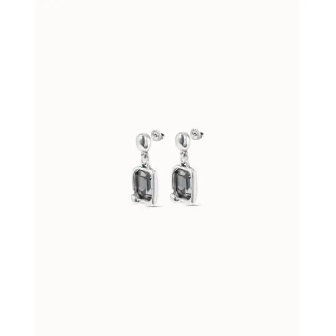 Marvellous Grey Faceted Crystal Earrings Unode50 Jewelry And Accessories