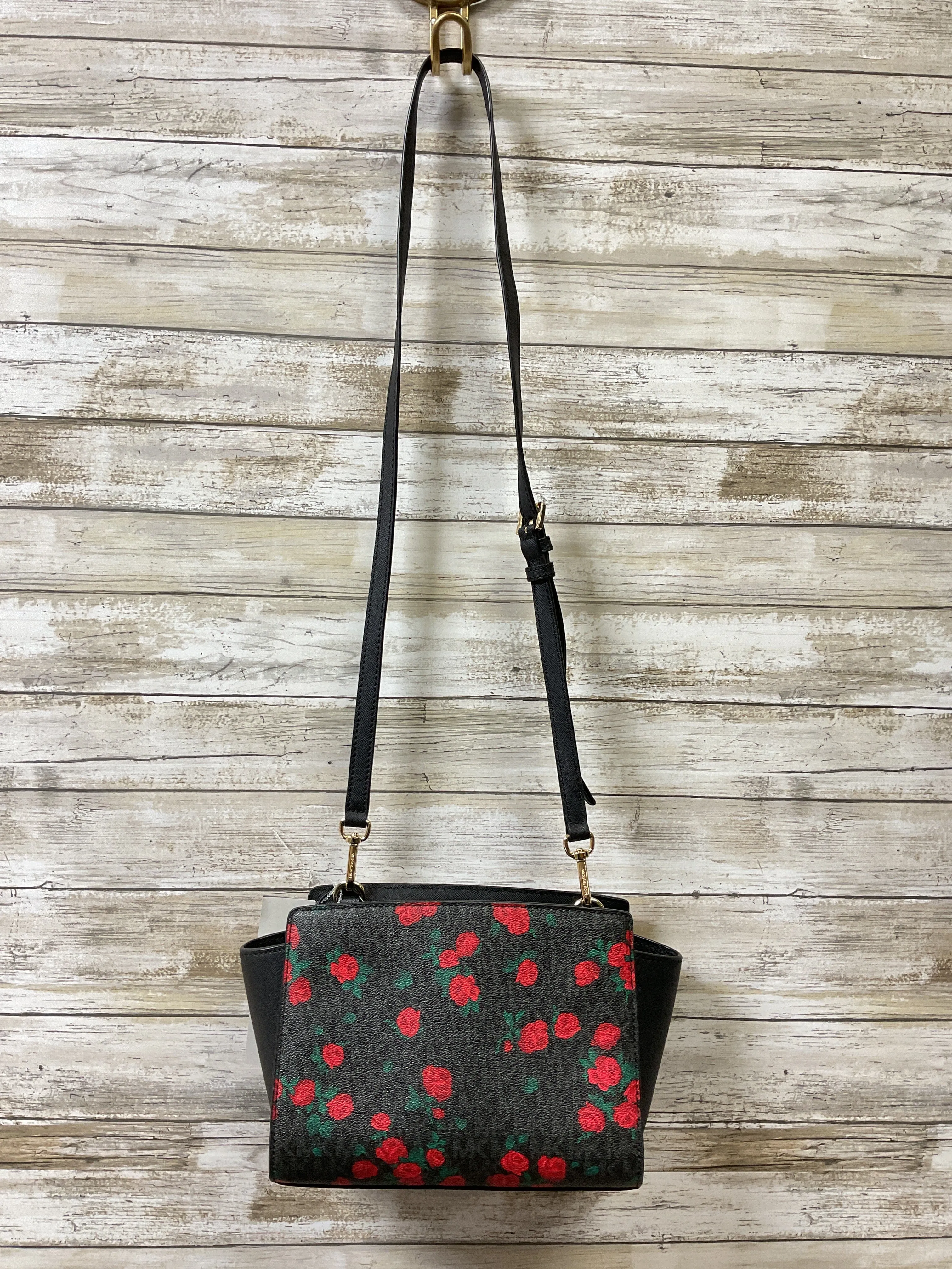 Michael Kors Bags Handbag Designer By Michael Kors In Black & Red, Size:Small