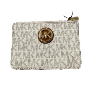 Michael Kors Bags Wallet Designer By Michael Kors In Brown & White, Size:Small
