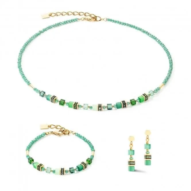 Mini Cubes Green Bracelet 4565/30-0500 Coeur De Lion Jewellery
