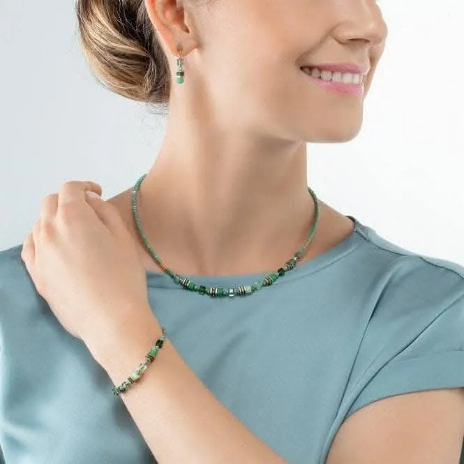Mini Cubes Green Bracelet 4565/30-0500 Coeur De Lion Jewellery