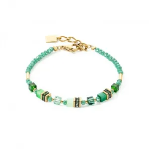Mini Cubes Green Bracelet 4565/30-0500 Coeur De Lion Jewellery