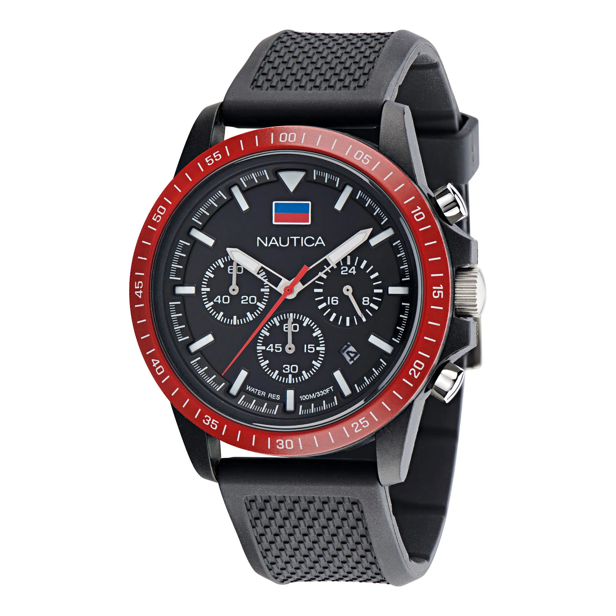 Nautica Men's Nautica One Wheat Fiber Strap Chronograph Watch Multi Nautica