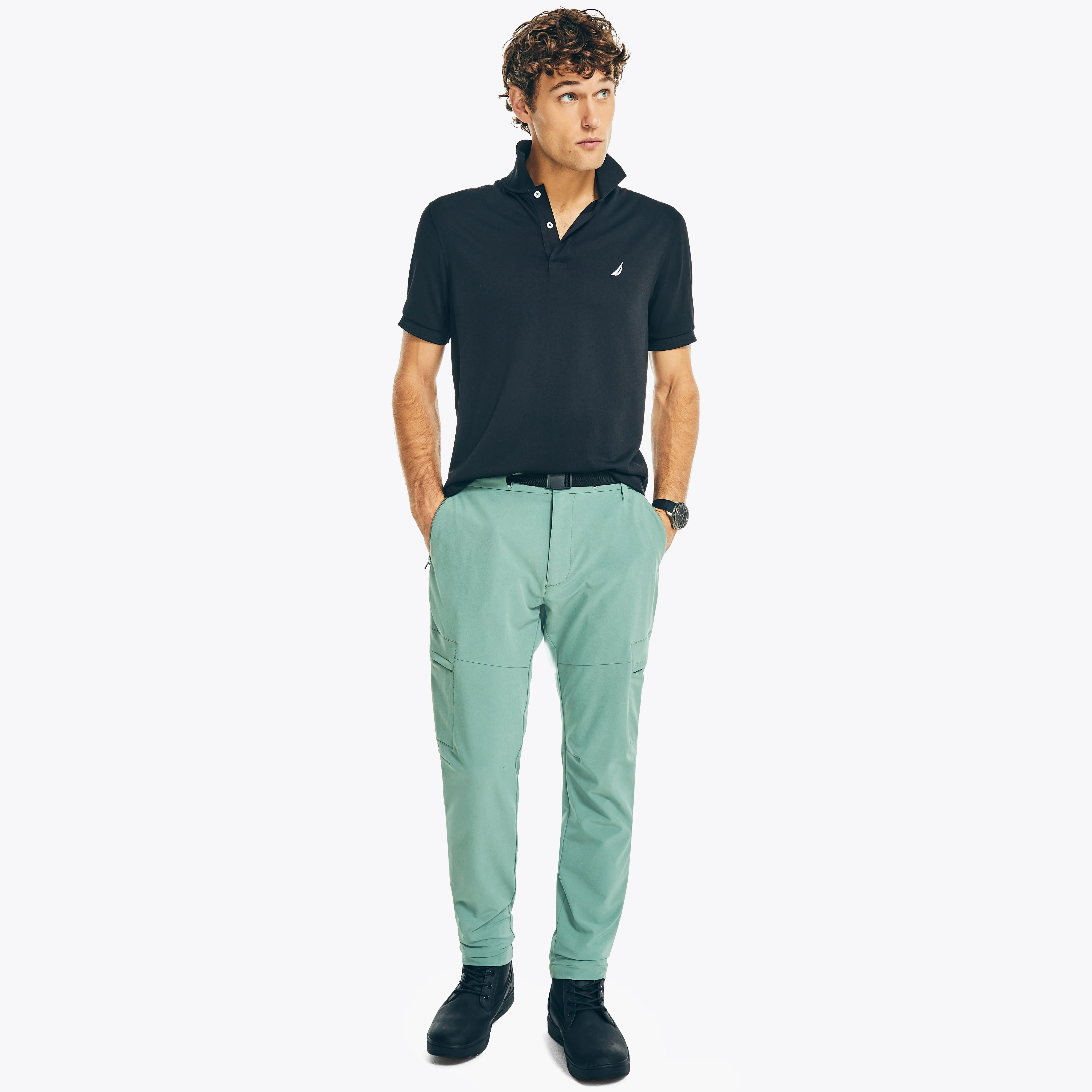Nautica Mens Navtech Slim Fit Utility Pant