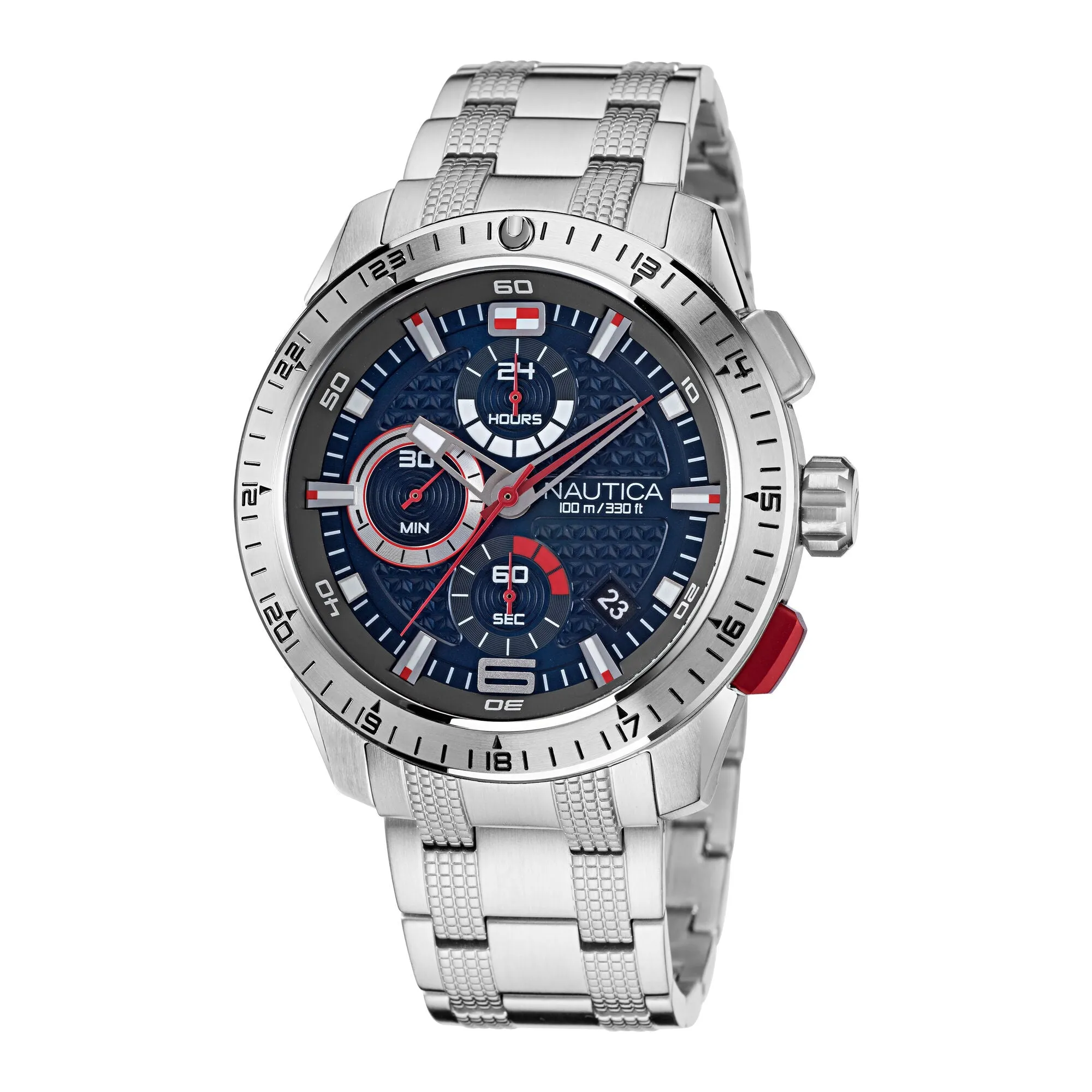 Nautica Men's Nst 101 Stainless Steel Watch Multi Nautica