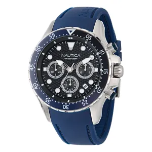 Nautica Mens Nst Chronograph Silicone Watch Nautica Clothing