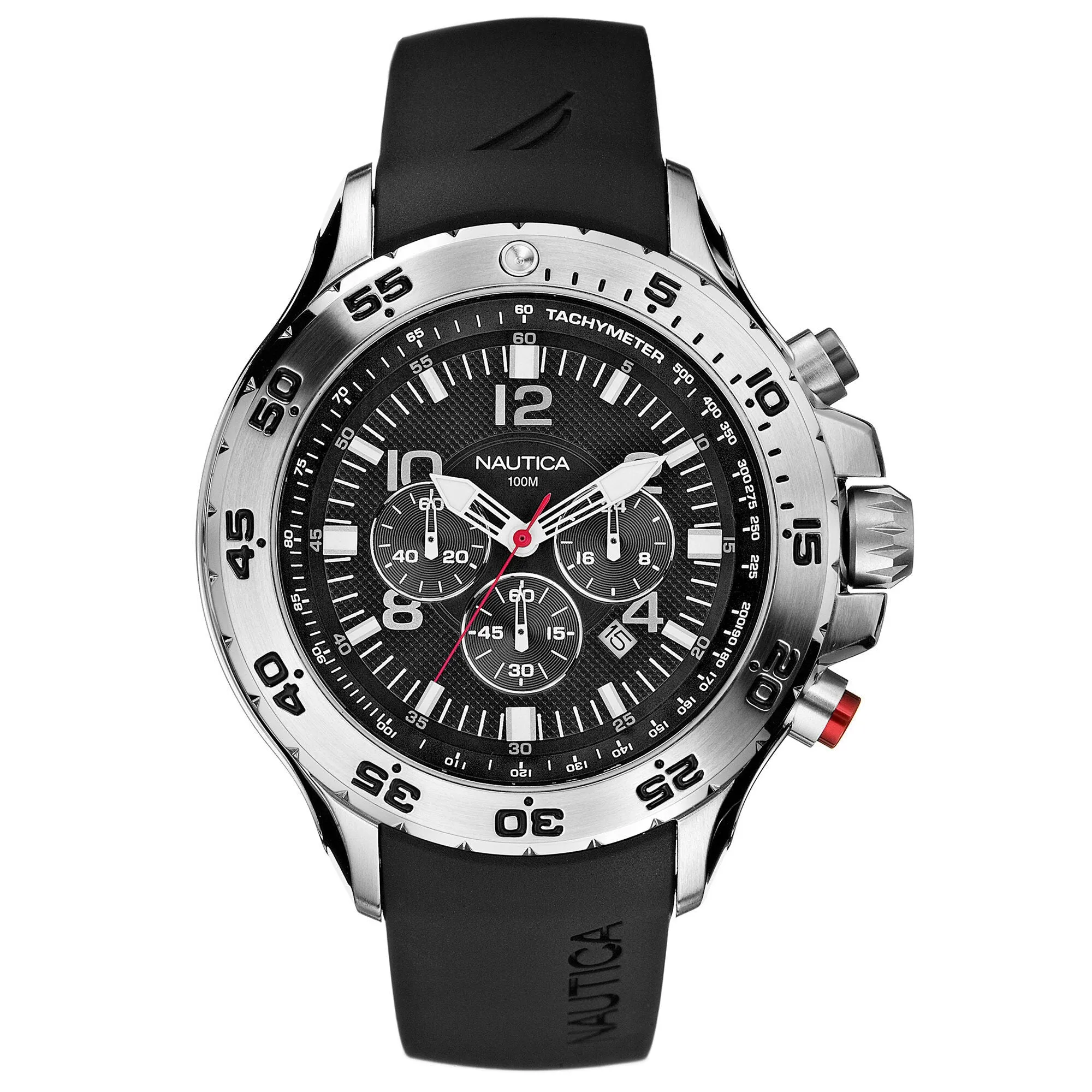 Nautica Men's Nst Chronograph Watch - Black Multi Nautica