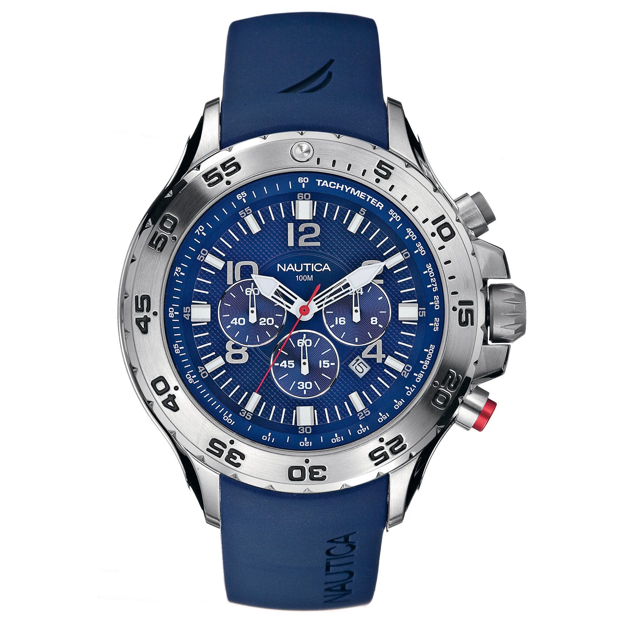 Nautica Mens Nst Chronograph Watch - Blue Nautica Clothing