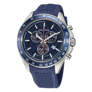 Nautica Men's Ocean Beach Chronograph Textured Silicone Watch Multi Nautica