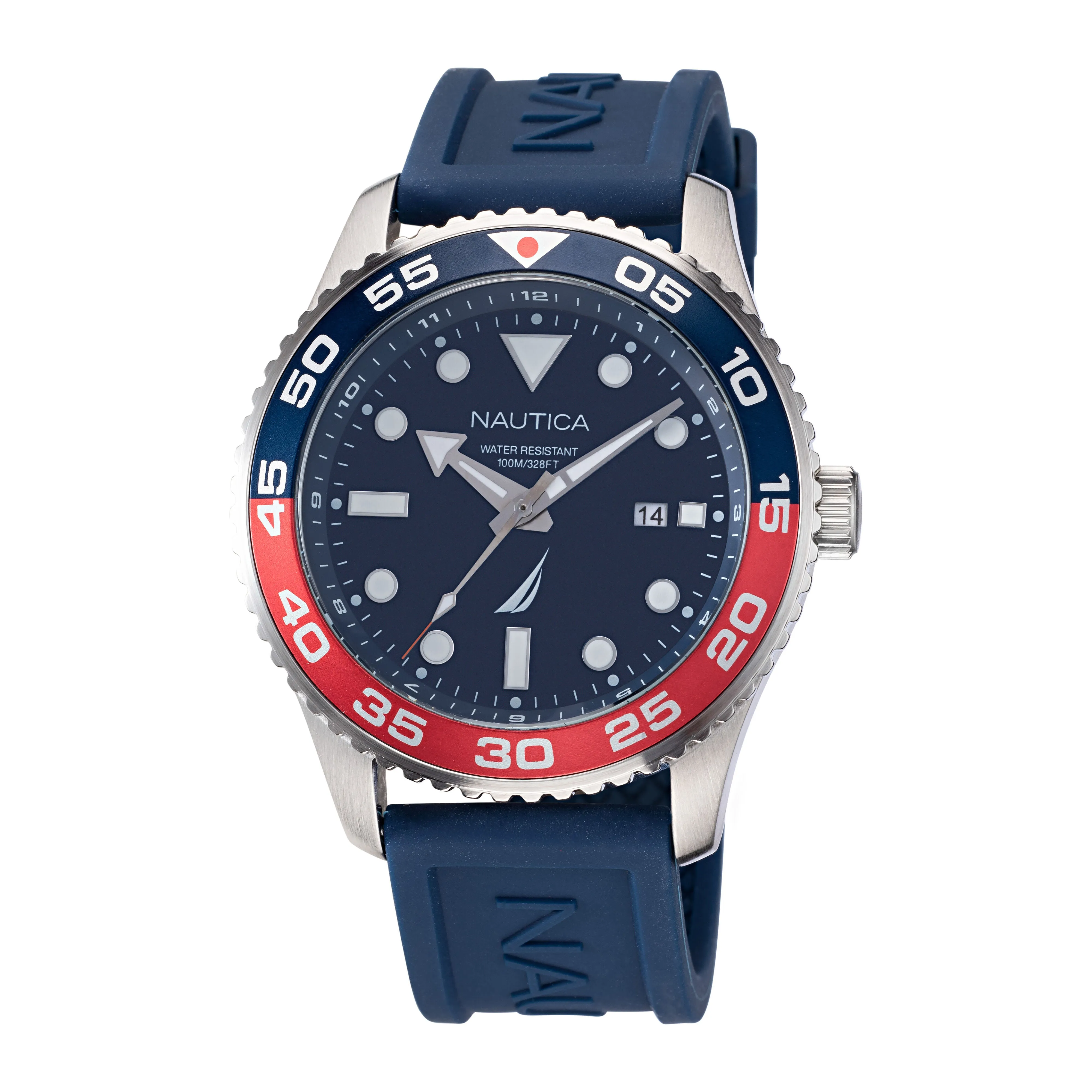 Nautica Pacific Beach Stainless Steel And Silicone Watch Nautica Clothing