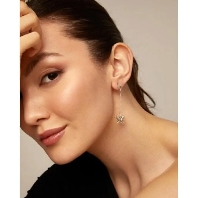 Pendant Small Butterfly Wings Earrings PEN0925MTL0000U Unode50 Jewelry And Accessories