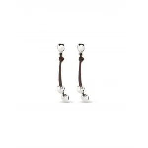 Pretty Love Silver Plated Hearts Earrings PEN0933MARMTL0U Unode50 Jewelry And Accessories