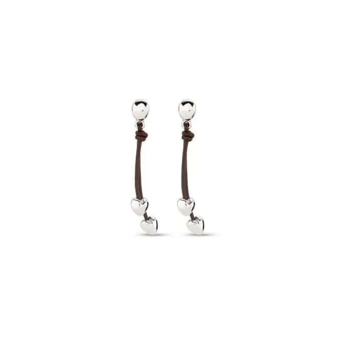 Pretty Love Silver Plated Hearts Earrings PEN0933MARMTL0U Unode50 Jewelry And Accessories