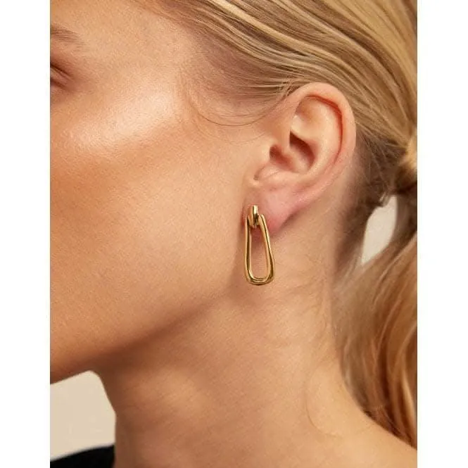 Prosperity Golden Brass Earrings Unode50 Jewelry And Accessories
