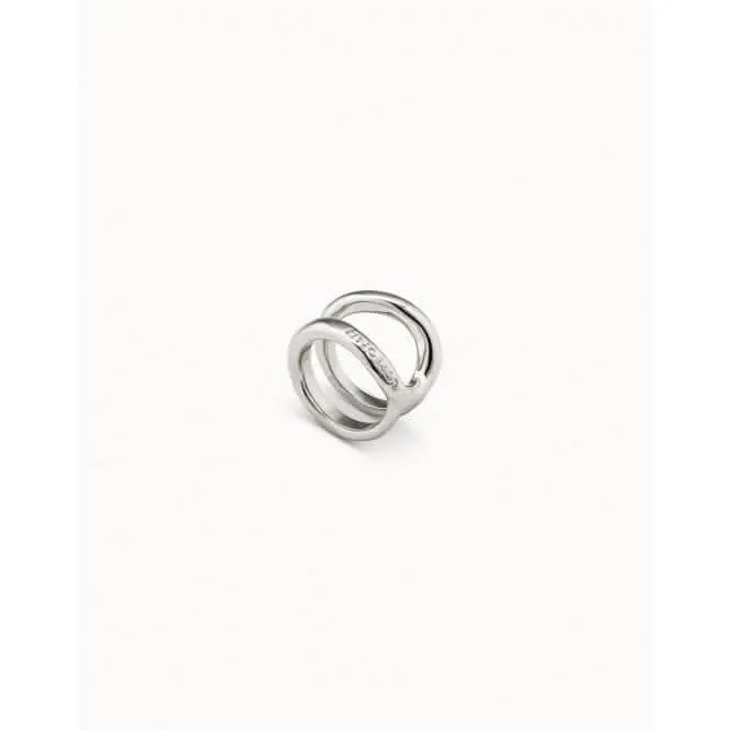 Shortcut Silver Metal Ring ANI0627MTL Unode50 Jewelry And Accessories