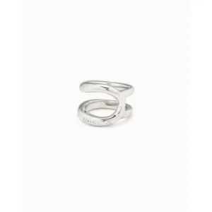 Shortcut Silver Metal Ring ANI0627MTL Unode50 Jewelry And Accessories