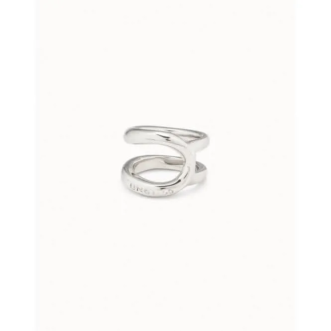 Shortcut Silver Metal Ring ANI0627MTL Unode50 Jewelry And Accessories