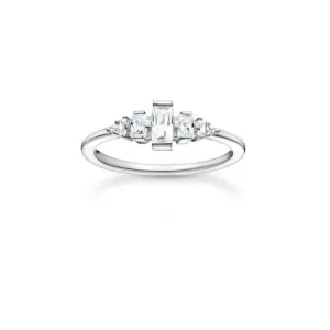 Silver Zirconia Vintage White Stones Ring TR2347-051-14 Thomas Sabo Rings