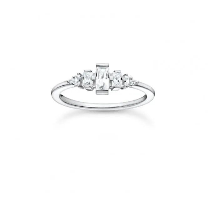 Silver Zirconia Vintage White Stones Ring TR2347-051-14 Thomas Sabo Rings
