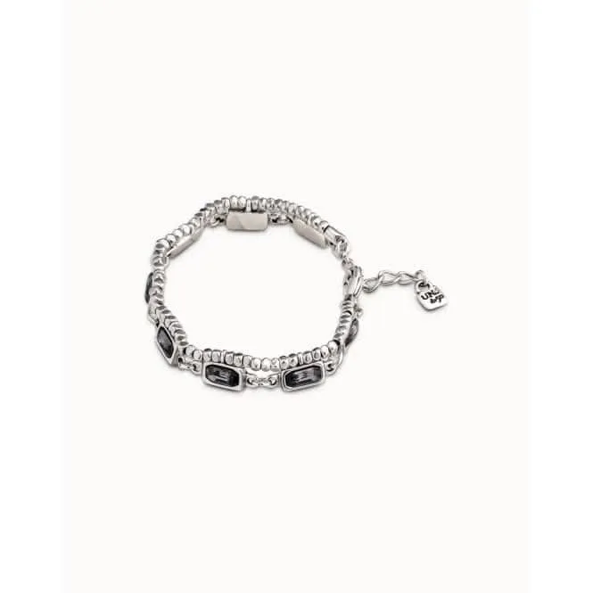 Snake Grey Faceted Crystal Bracelet Unode50 Jewelry And Accessories