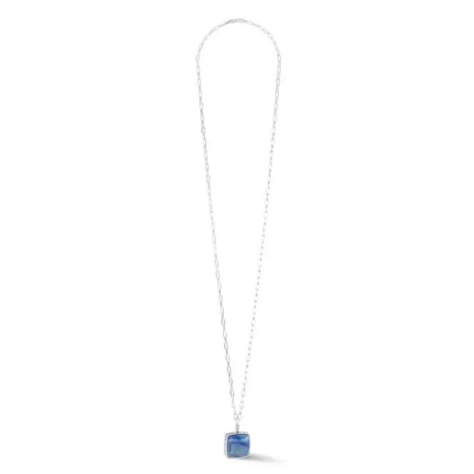 Stainless Steel Blue Silver Necklace 1201/10-0717 Coeur De Lion Jewellery