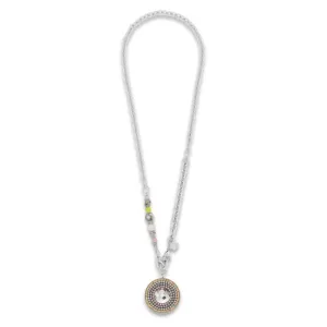 Stainless Steel Crystal Multicolour Pastel 1 Necklace  6001/10-1522 Coeur De Lion Jewellery