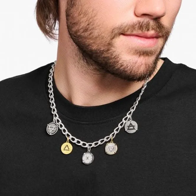 Sterling Silver Elements Of Nature Disc Necklace KE2176-849-7 Thomas Sabo Necklaces