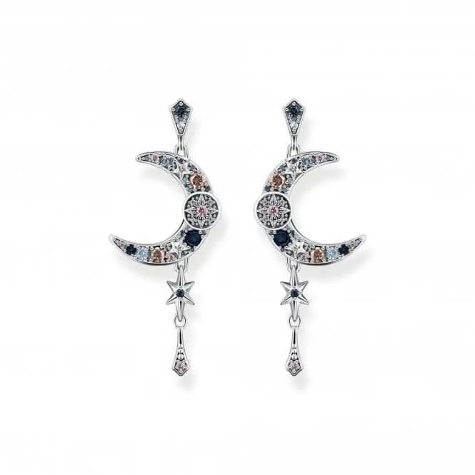 Sterling Silver Magic Stars Long Drop Earrings H2200-945-7 Thomas Sabo Earrings