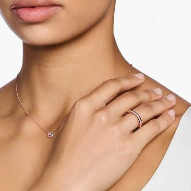 Sterling Silver  Rose Gold Plated White Pavé Stones Ring TR2254-416-14 Thomas Sabo Rings
