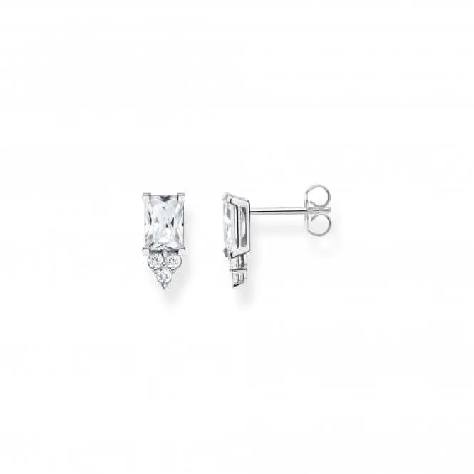 Sterling Silver White Stones Earrings H2173-051-14 Thomas Sabo Earrings