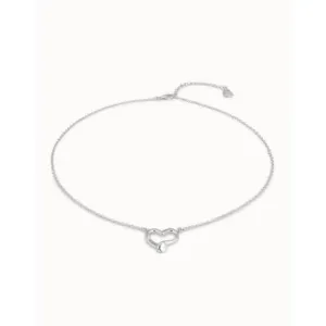 Straight To The Heart White Brass Topazs Necklace Unode50 Jewelry And Accessories